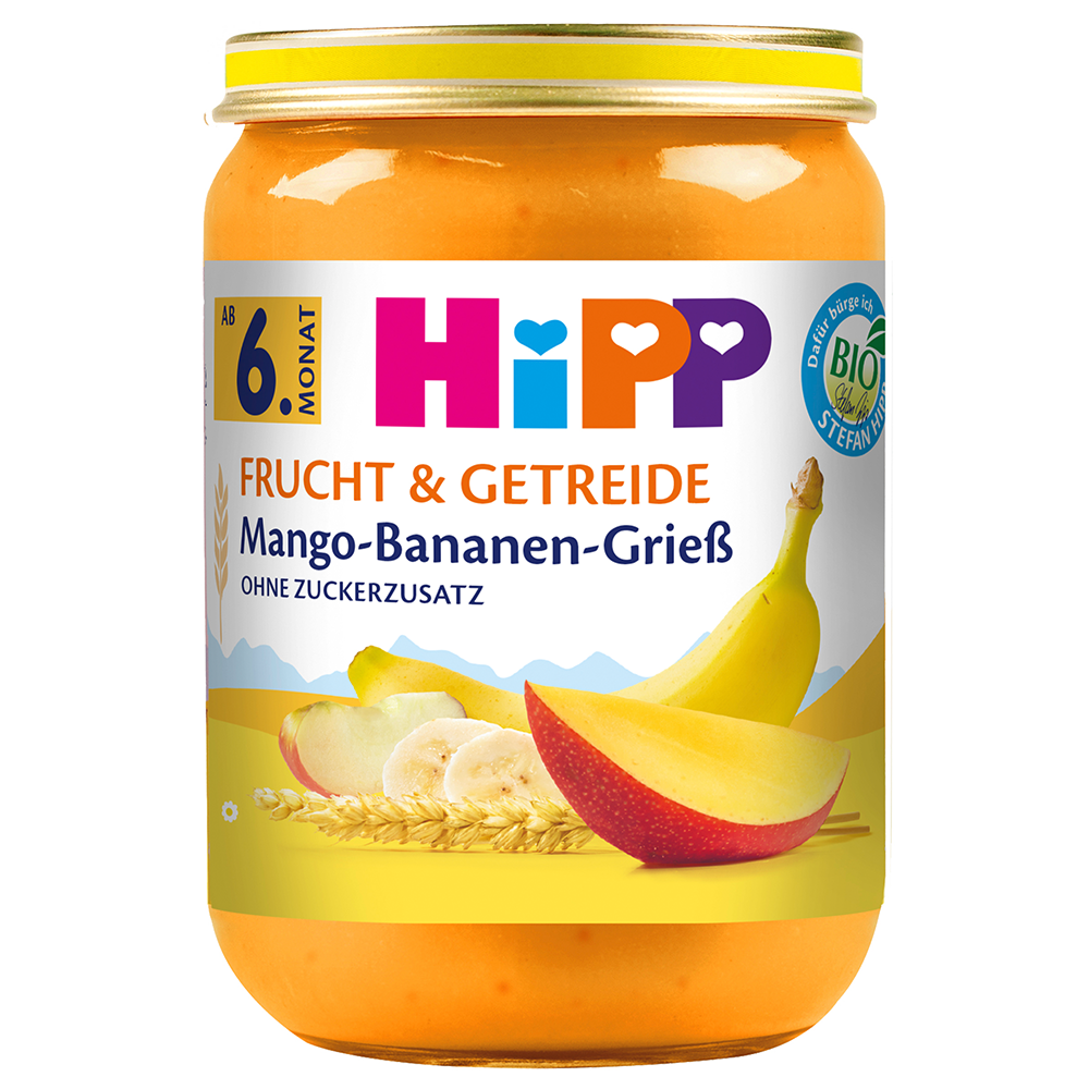 Bild: HiPP Mango Bananen Grieß 