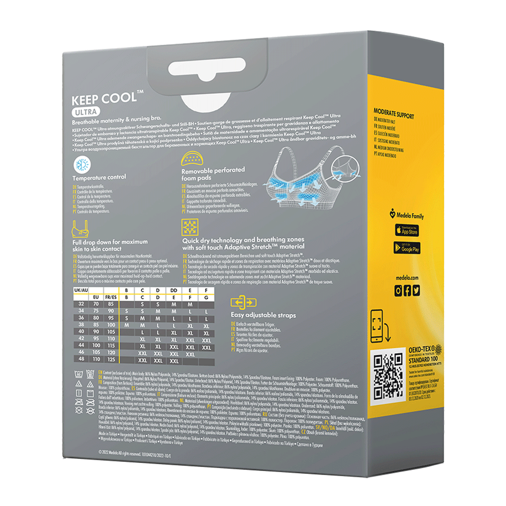 Bild: Medela Keep Cool Ultra Schwangerschafts- und Still BH white