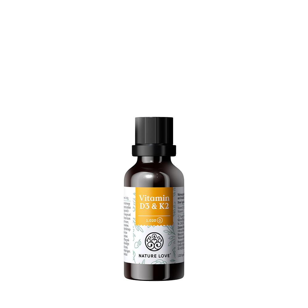 Bild: NATURE LOVE Vitamin D3 und K2 