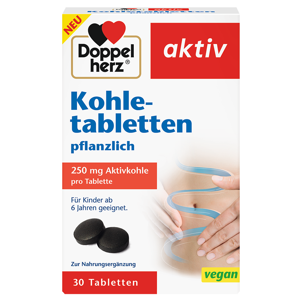 Bild: DOPPELHERZ Kohletabletten pflanzlich