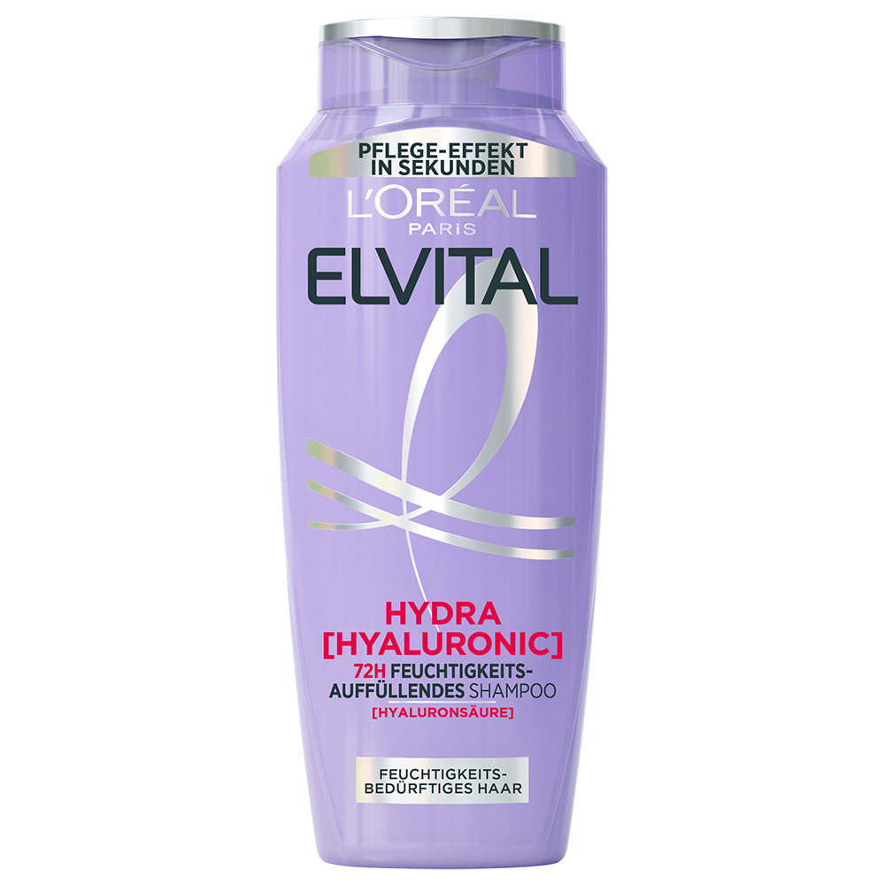 Bild: L'ORÉAL PARIS ELVITAL Hydra [Hyaluronic] 72H Feuchtigkeits-Auffüllendes Shampoo 