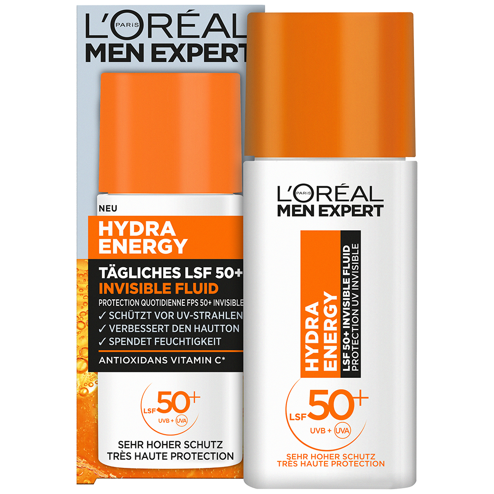 Bild: L'ORÉAL PARIS MEN EXPERT Tägliches LSF 50+ Invisible Fluid 