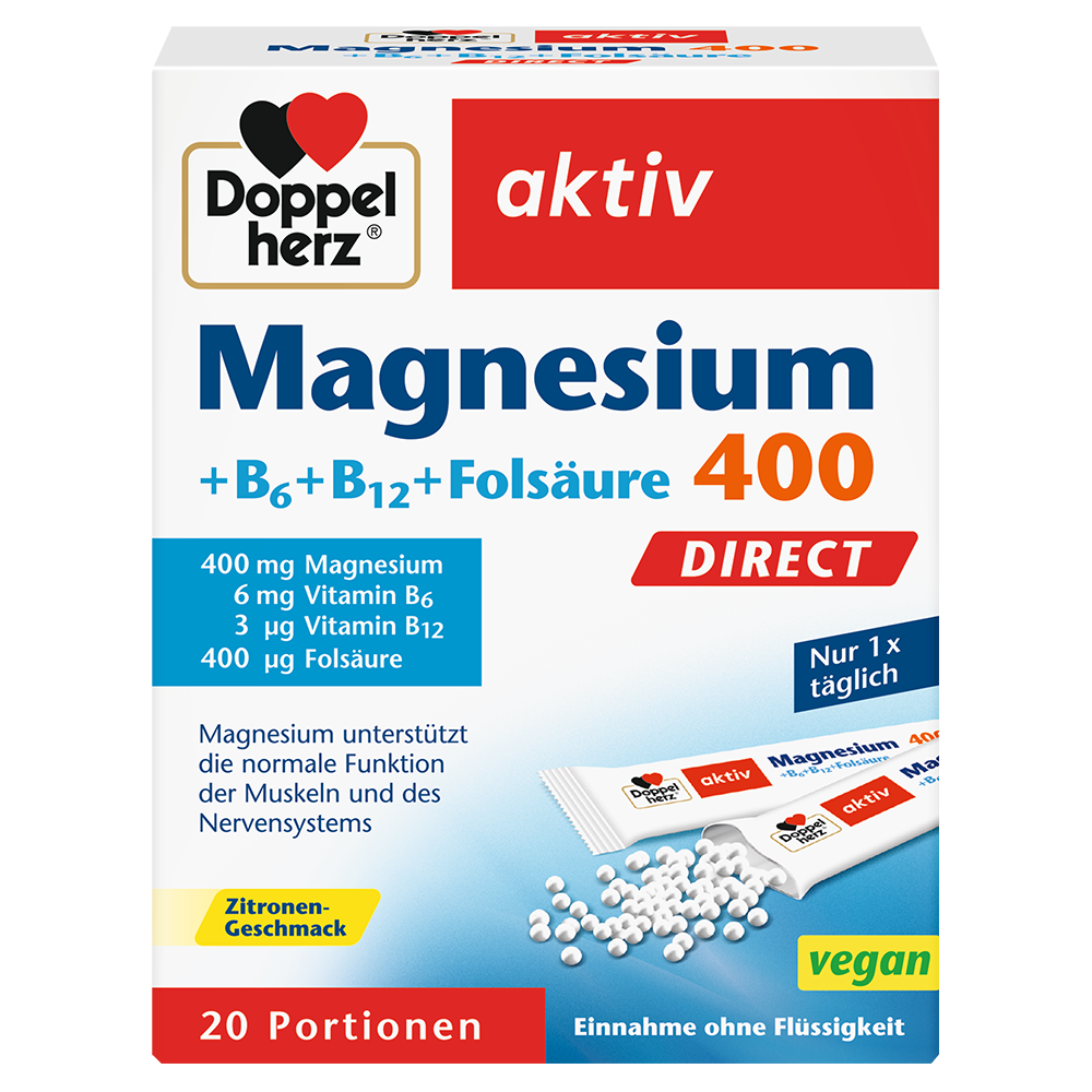 Bild: DOPPELHERZ Magnesium 400 Direct