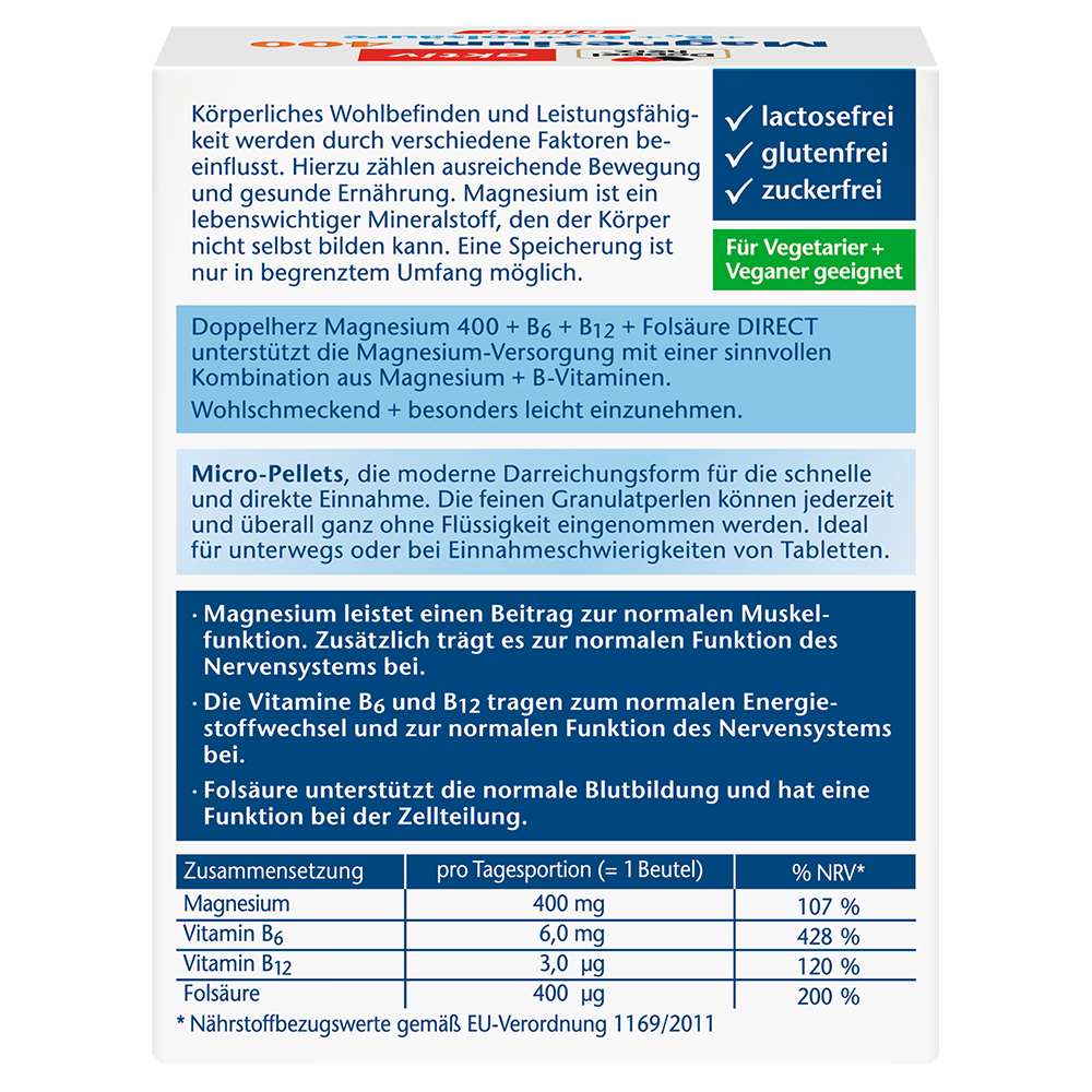 Bild: DOPPELHERZ Magnesium 400 Direct