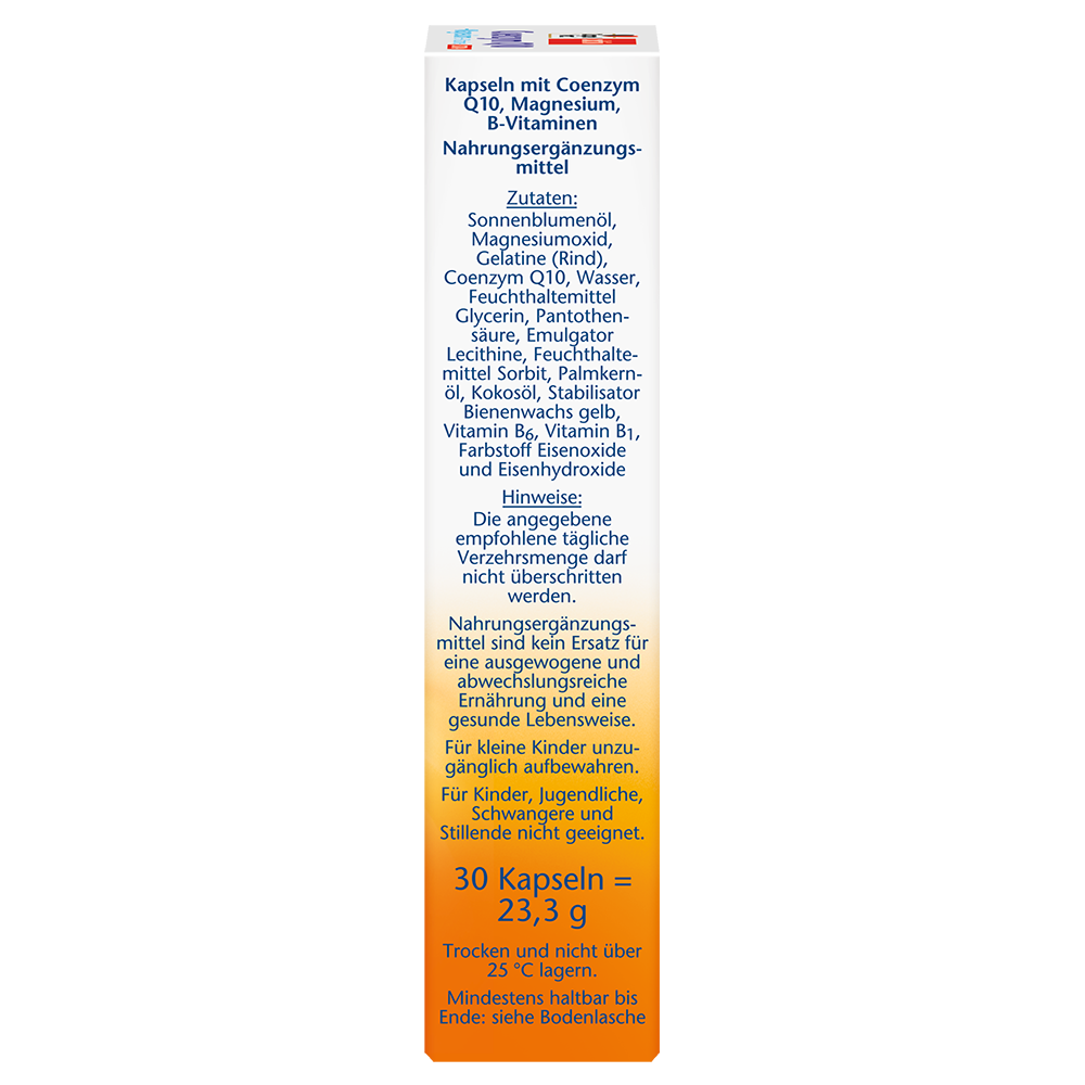 Bild: DOPPELHERZ Coenzym Q10 + Magnesium + B-Vitamine Extra 