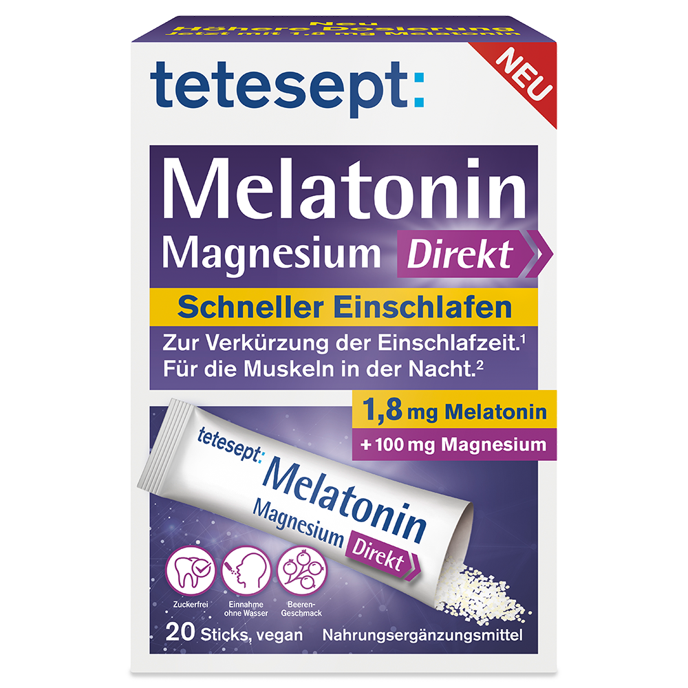 Bild: tetesept: Melatonin Magnesium Direkt