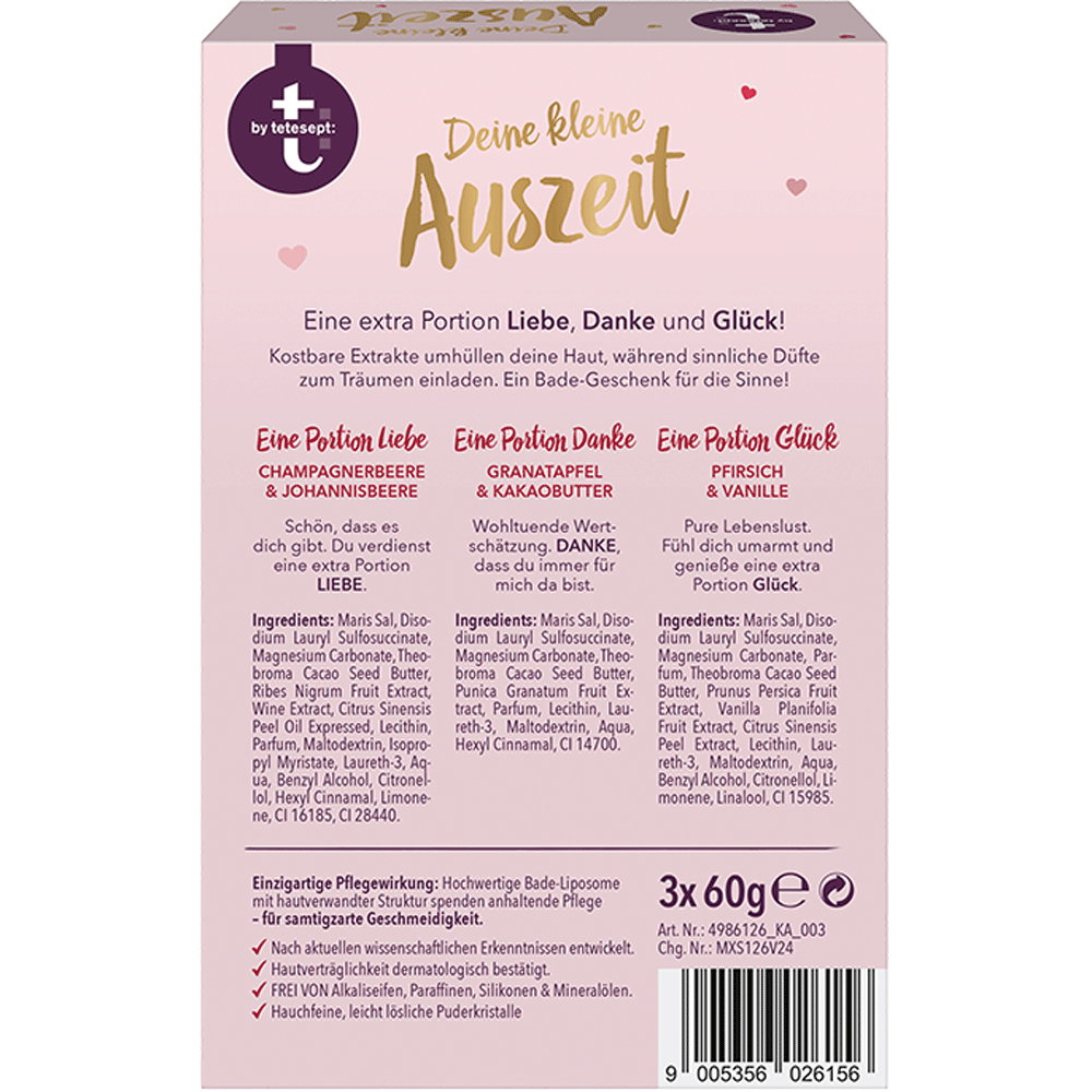Bild: t: by tetesept Badesalz Set Deine Kleine Auszeit 