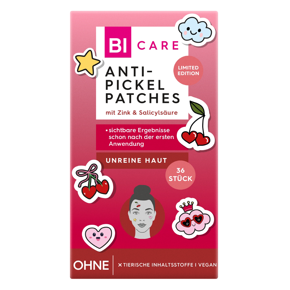 Bild: BI CARE Cherry Glow Anti-Pickel Patches 
