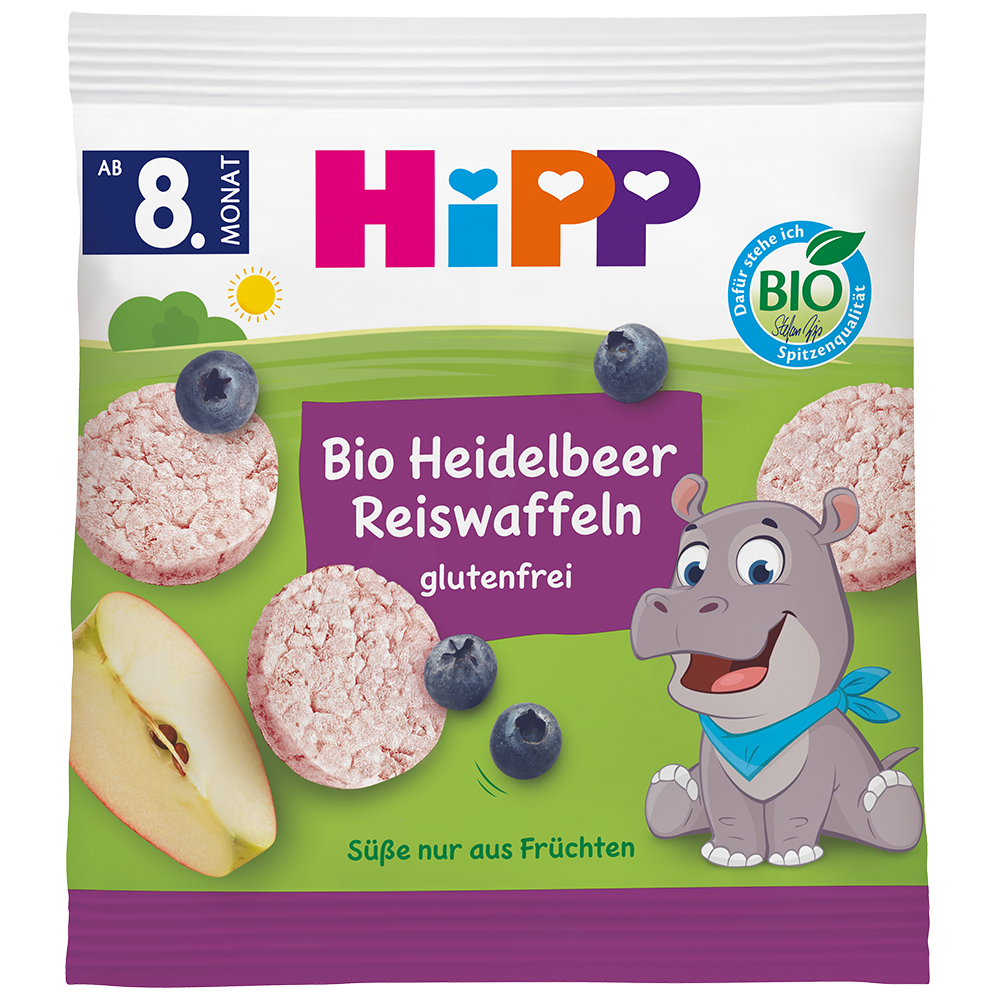 Bild: HiPP Bio Heidelbeer Reiswaffeln 