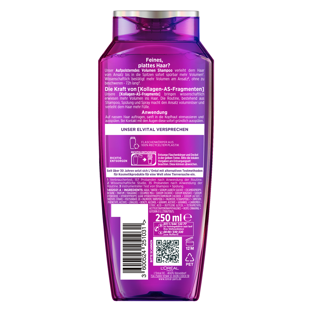 Bild: L'ORÉAL PARIS ELVITAL Collagen Lifter Shampoo