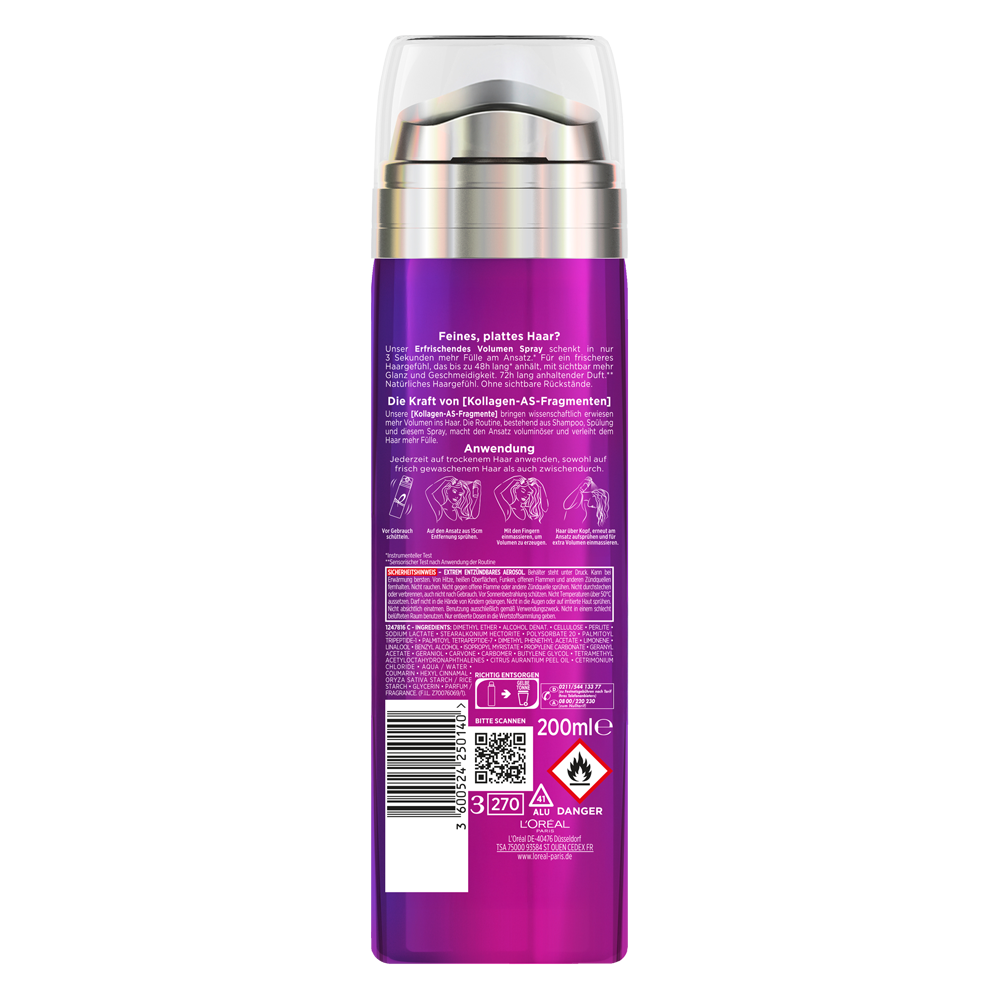 Bild: L'ORÉAL PARIS ELVITAL Collagen Lifter  Volumen Spray 