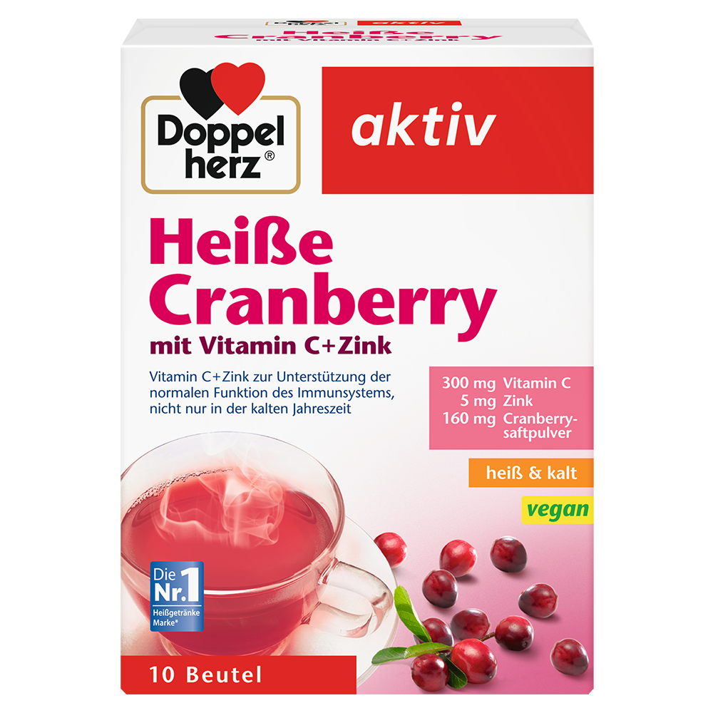 Bild: DOPPELHERZ Heiße Cranberry mit Vitamin C + Zink