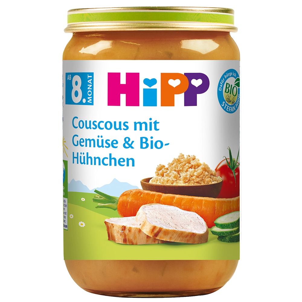 Bild: HiPP Couscous mit Gemüse & Bio Hühnchen 