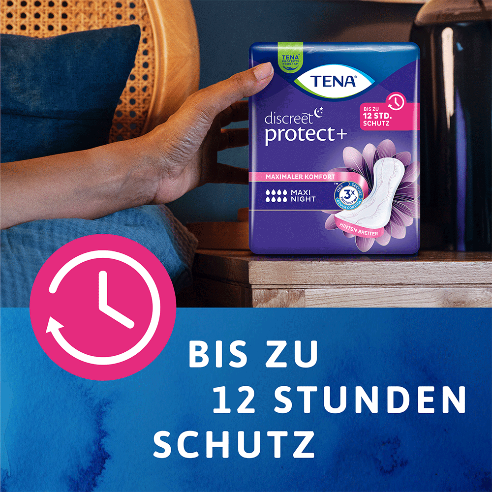 Bild: TENA Discreet Protect+ Nacht Einlagen Maxi Night 