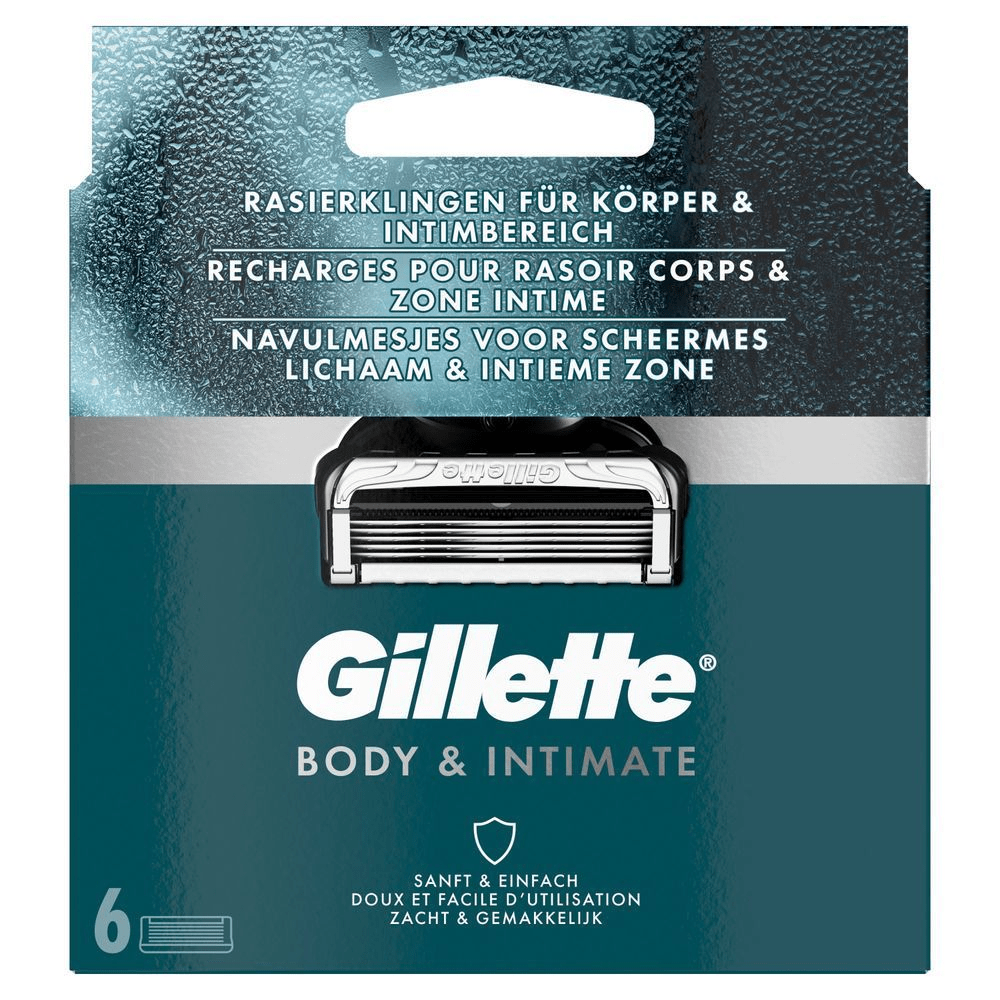 Bild: Gillette Body &  Intimate Rasierer-Klingen 
