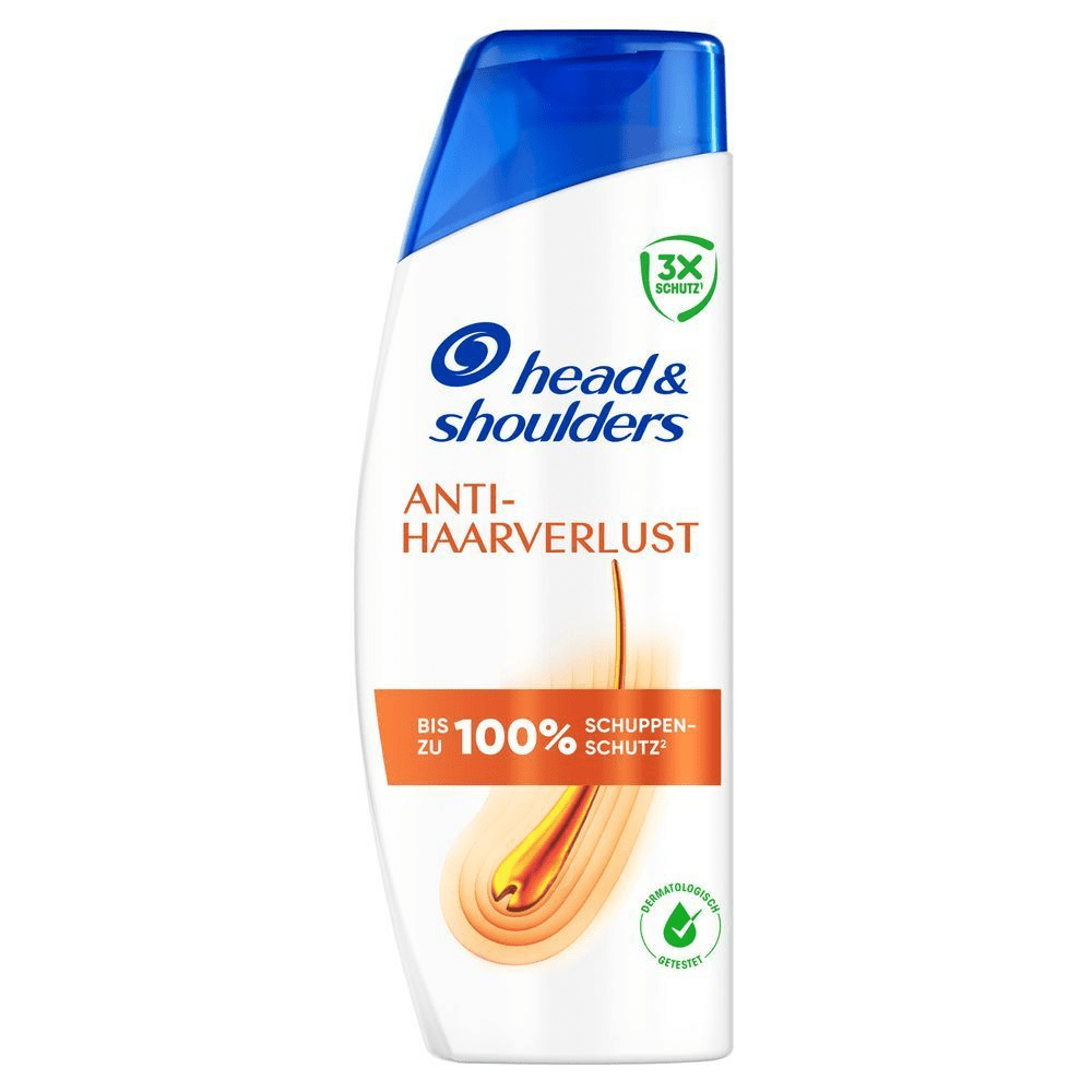 Head & Shoulders Anti-Haarverlust Shampoo, das bis zu 100% Schuppen-Schutz bietet.