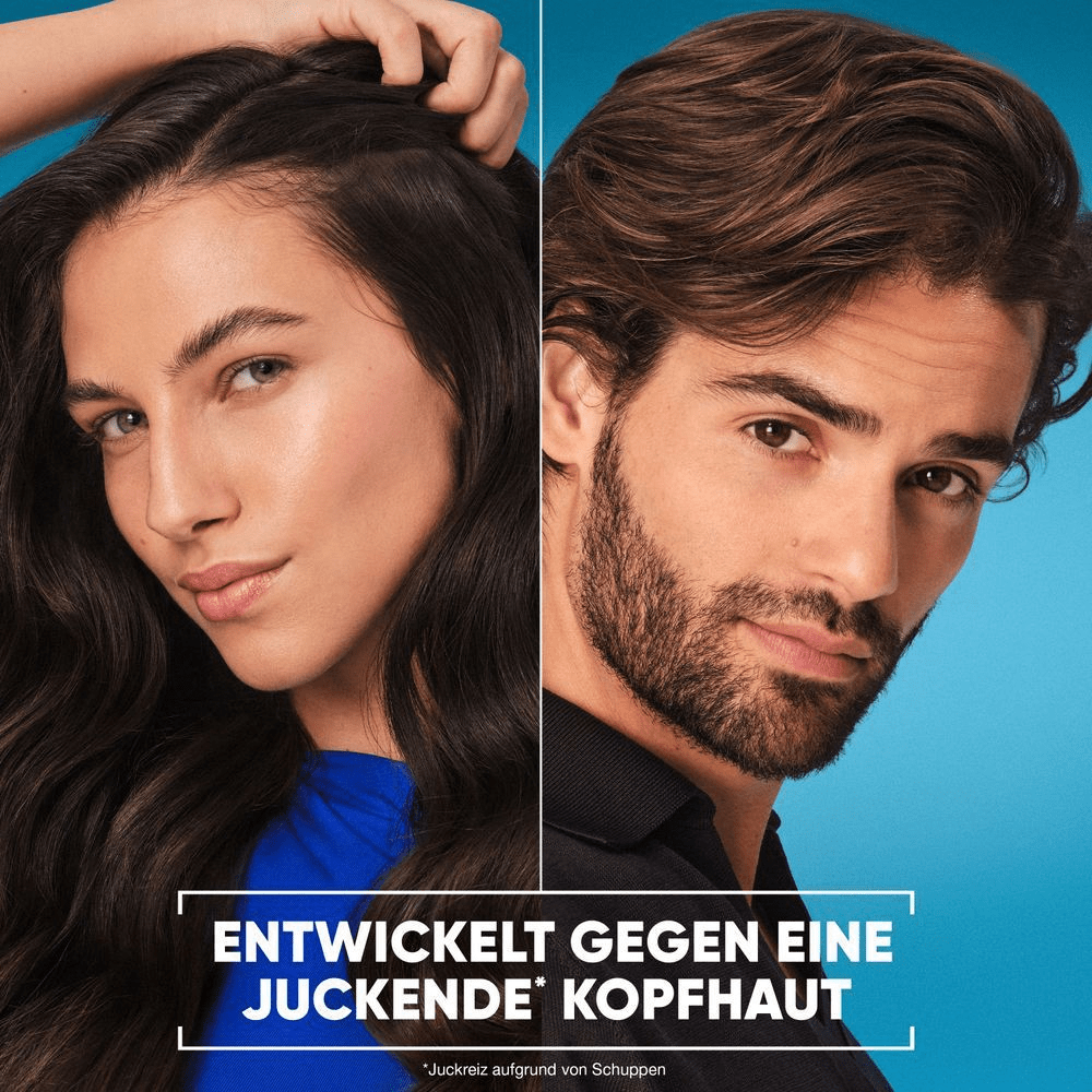 Haarpflegewerbung: ENTWICKELT GEGEN EINE JUCKENDE KOPFHAUT