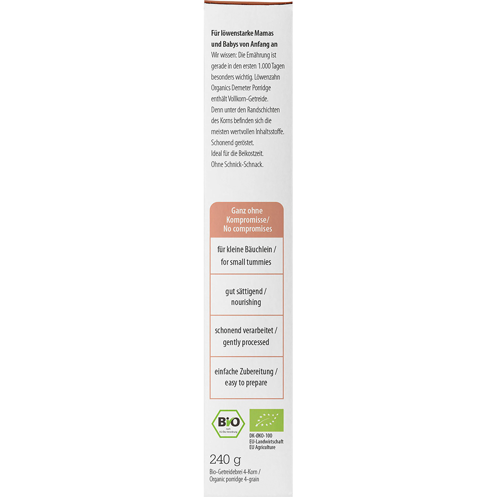 Bild: Löwenzahn organics Bio Baby Porridge 4-Korn