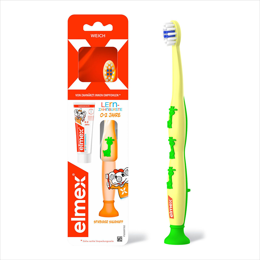 Bild: elmex Lernzahnbürste 0-2 Jahre + 12ml Zahncreme 