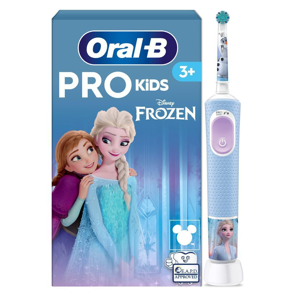 Bild: Oral-B Pro Kids Frozen Elektrische Zahnbürste, Blau/Lila 