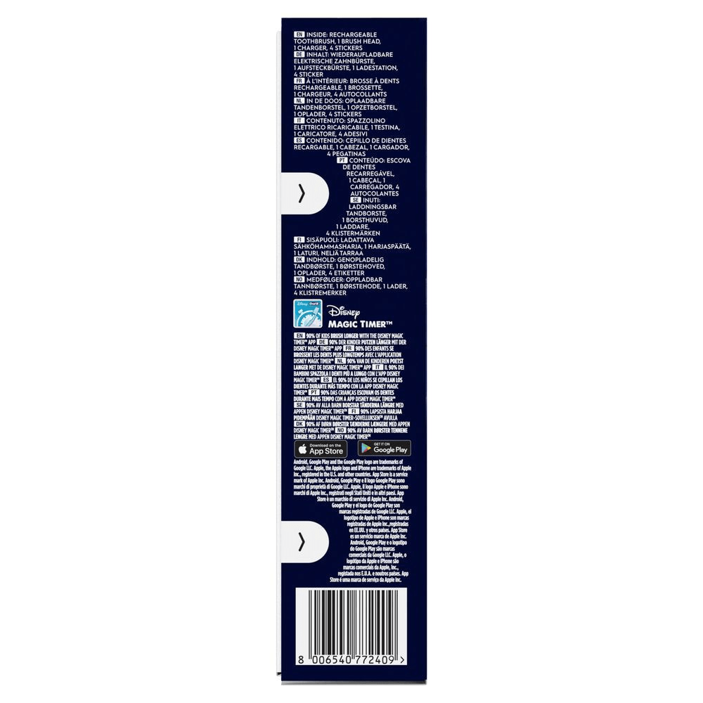 Bild: Oral-B Pro Kids Frozen Elektrische Zahnbürste, Blau/Lila 