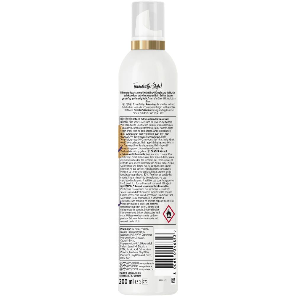 Bild: PANTENE PRO-V Perfect Volume Nährendes Haar Mousse 
