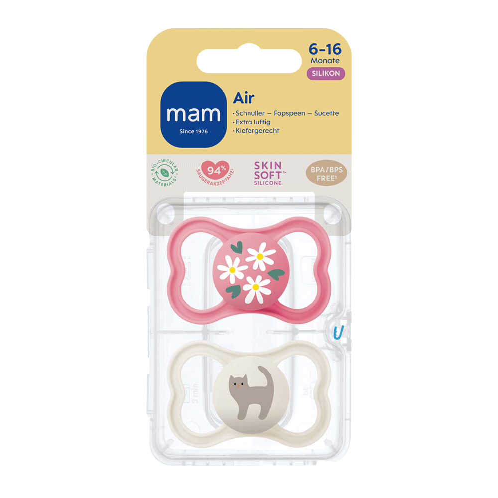 Bild: MAM Air Schnuller Silikon 6-16 Monate 