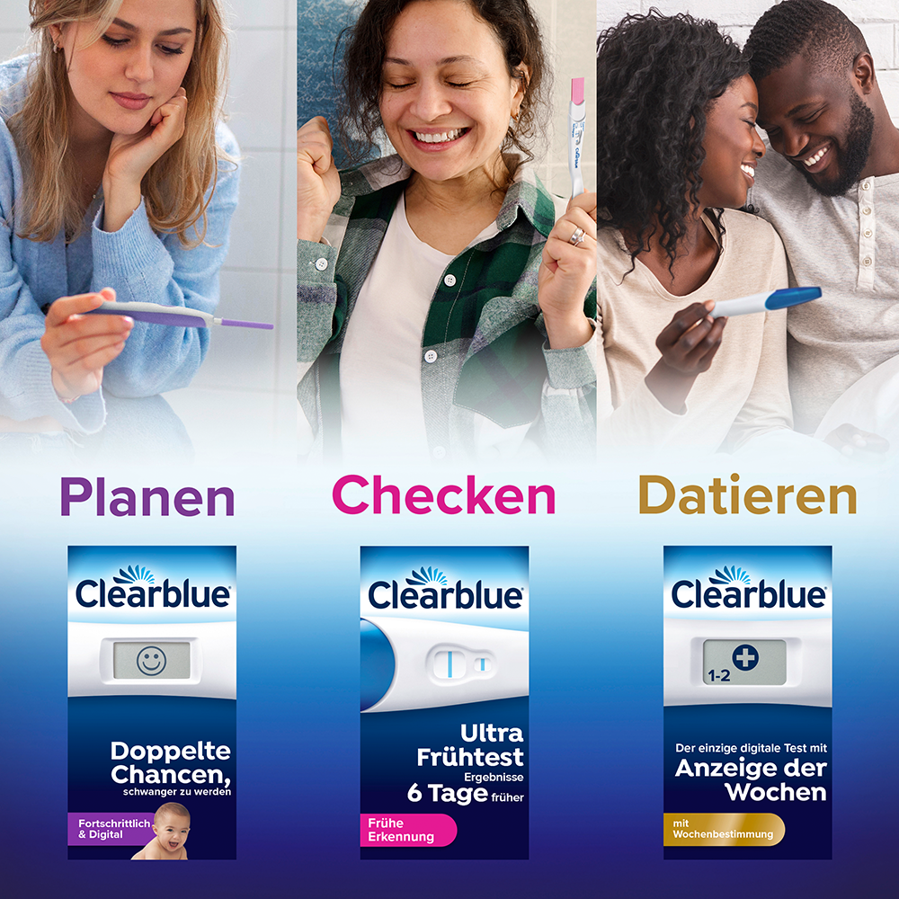 Bild: Clearblue Schwangerschaftsfrühtest 