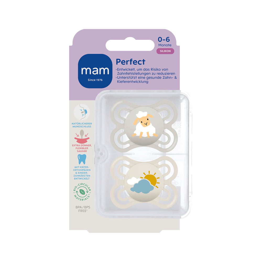 Bild: MAM Perfect Schnuller Silikon 0-6 Monate