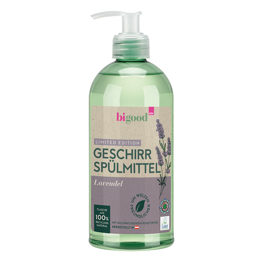 Bild: bi good Geschirrspülmittel Lavendel Limited Edition 