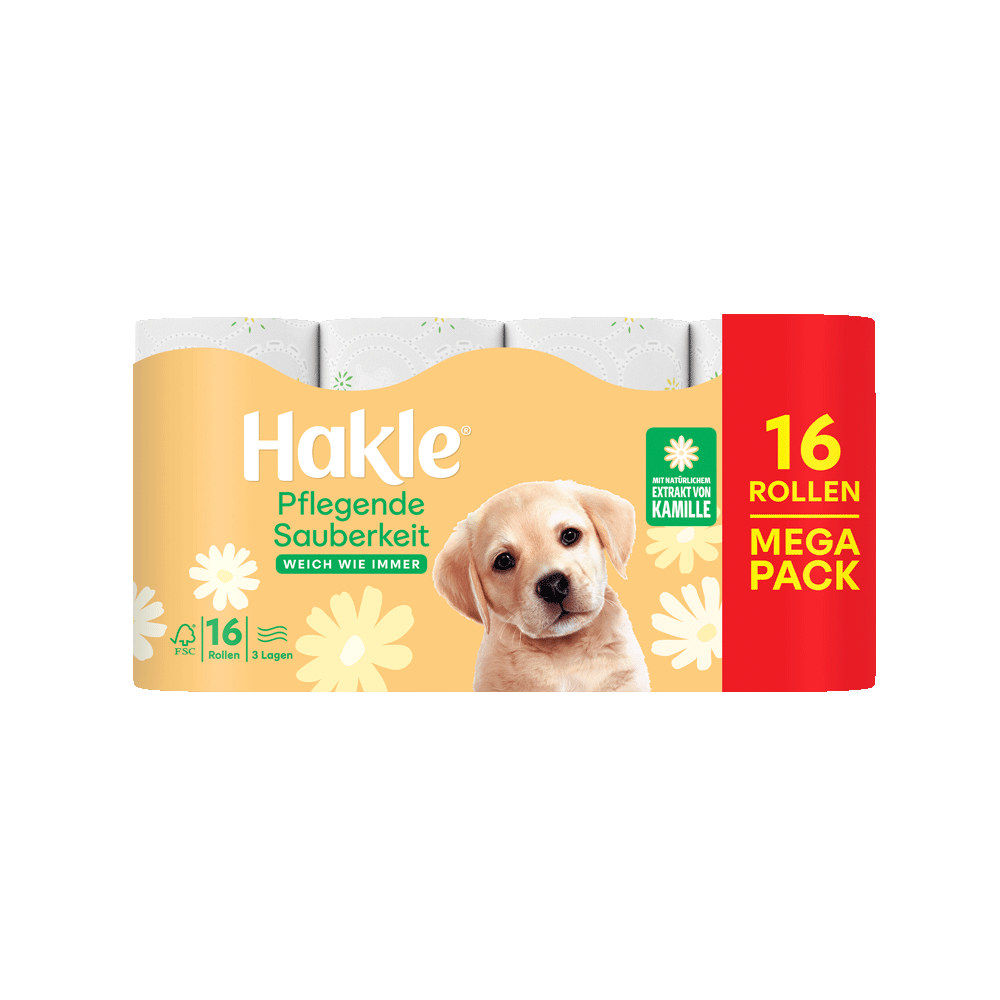 Bild: Hakle Toilettenpapier Pflegende Sauberkeit 3-lagig 