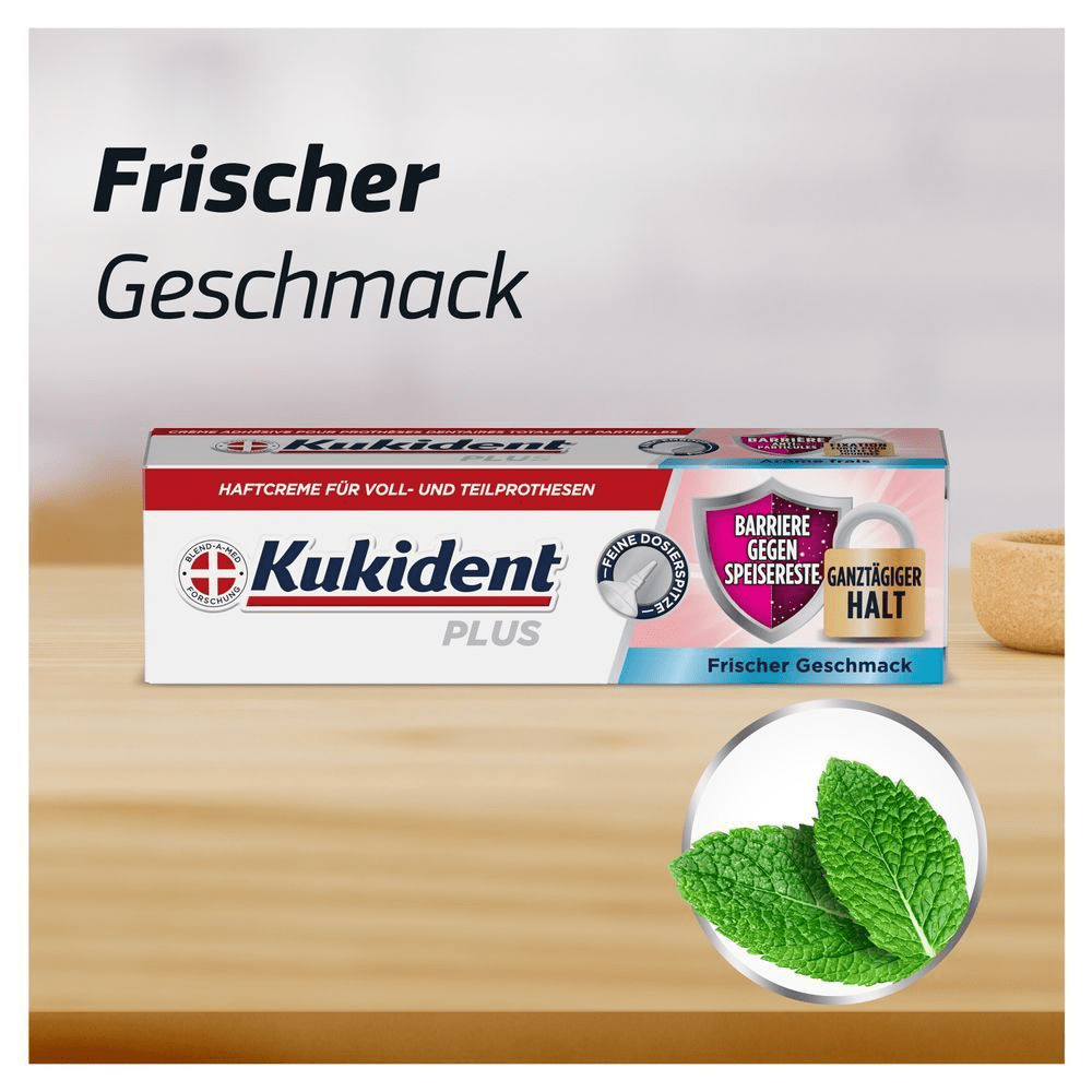 Bild: Kukident Plus Barriere Gegen Speisereste Haftcreme 