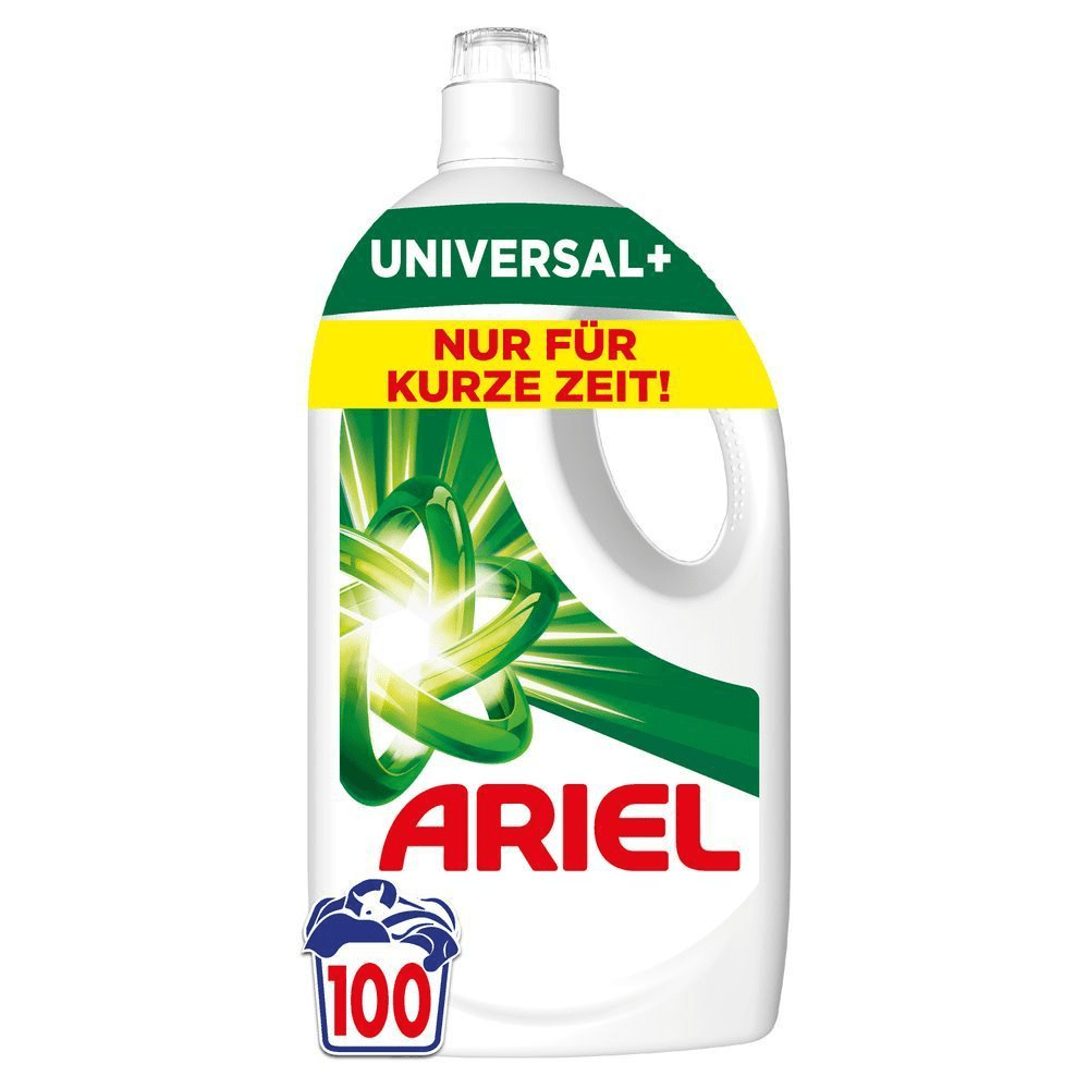 Bild: ARIEL Flüssigwaschmittel, 100 Waschladungen, Universal+