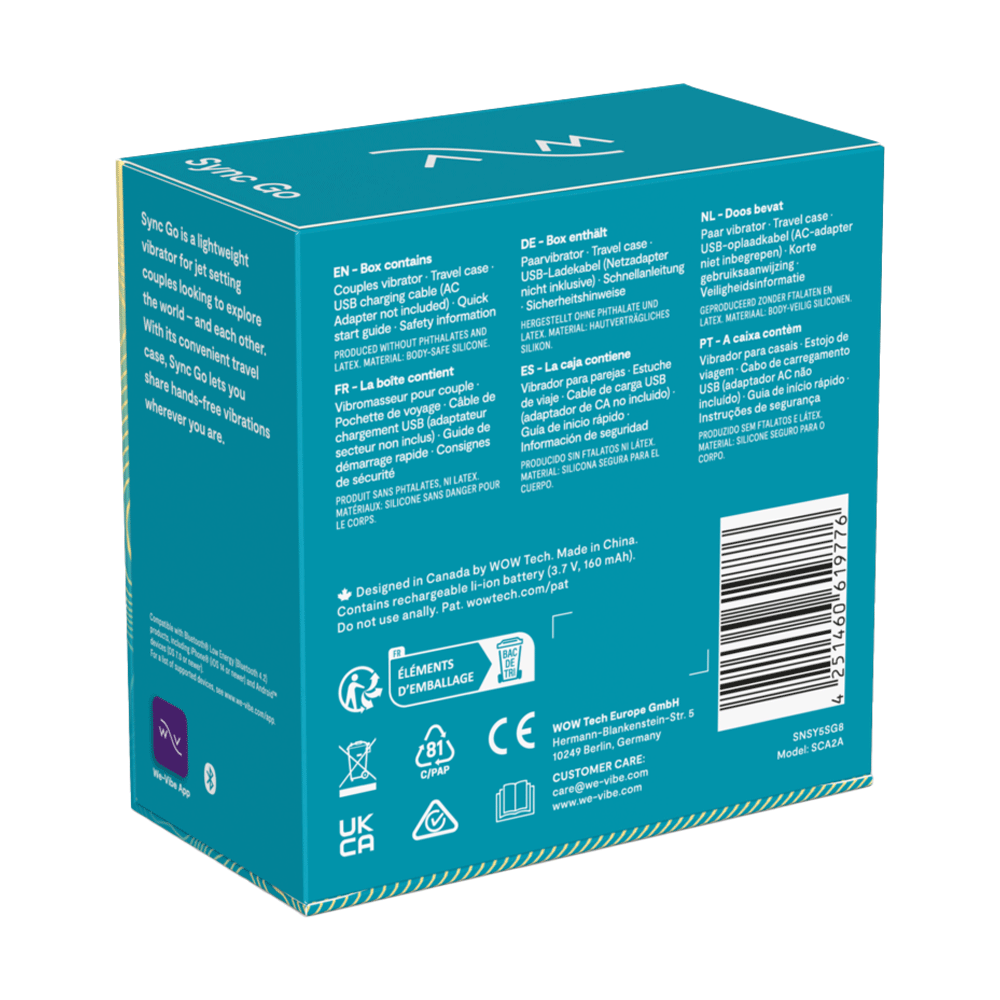 Bild: We-Vibe Vibrator Sync Go Turquoise 
