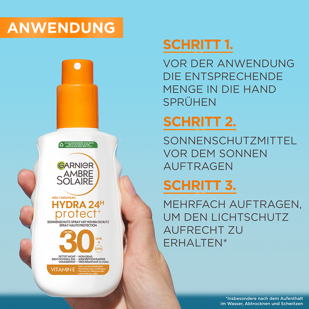 Bild: GARNIER AMBRE SOLAIRE Hydra Protect+ 24h LSF 30 
