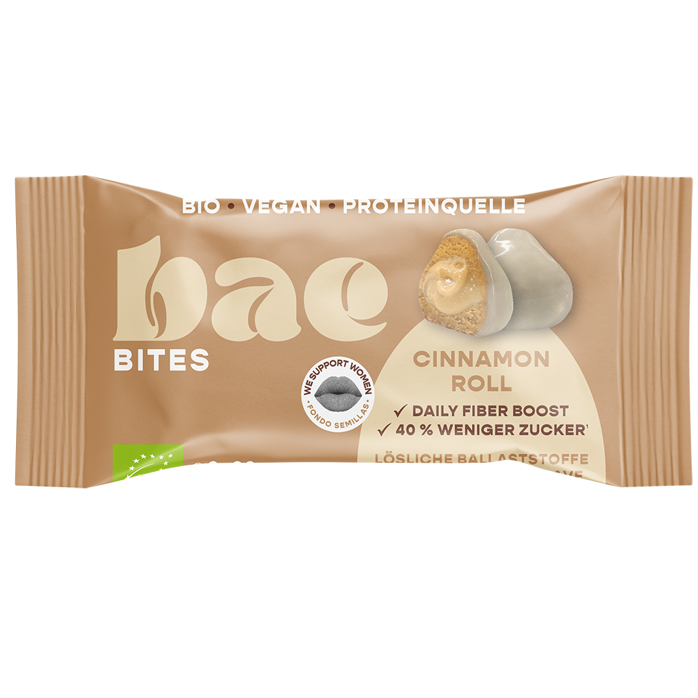 Bild: bae Bio Hafer-Bites Cinnamon Roll 
