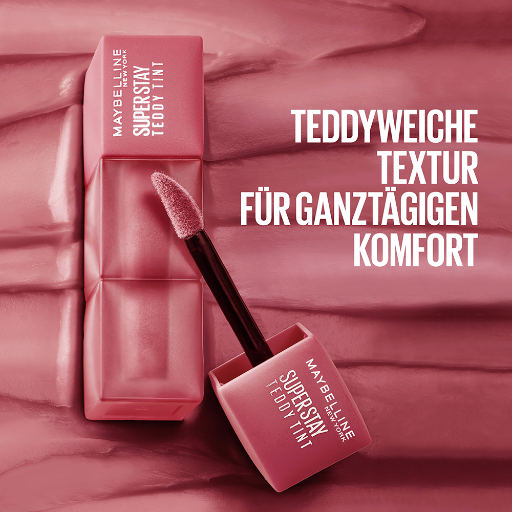 Bild: MAYBELLINE Superstay Teddy Tint Lippenstift Ribbon Tied Ribbon Tied