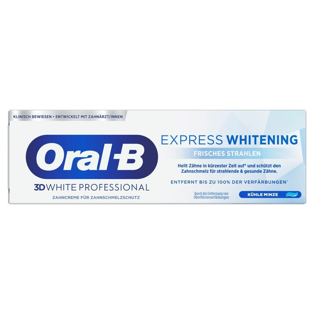 Bild: Oral-B 3D White Professional Express Whitening Zahnpasta 