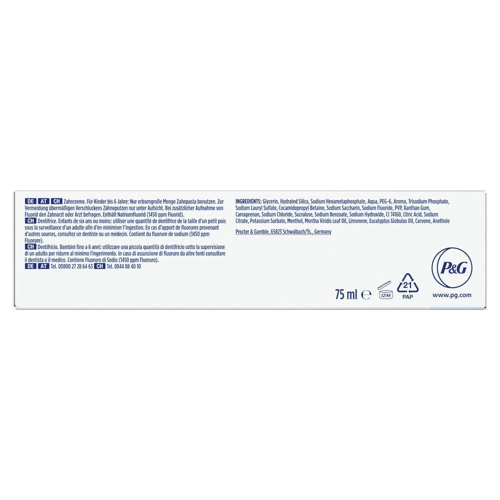 Bild: Oral-B 3D White Professional Express Whitening Zahnpasta 