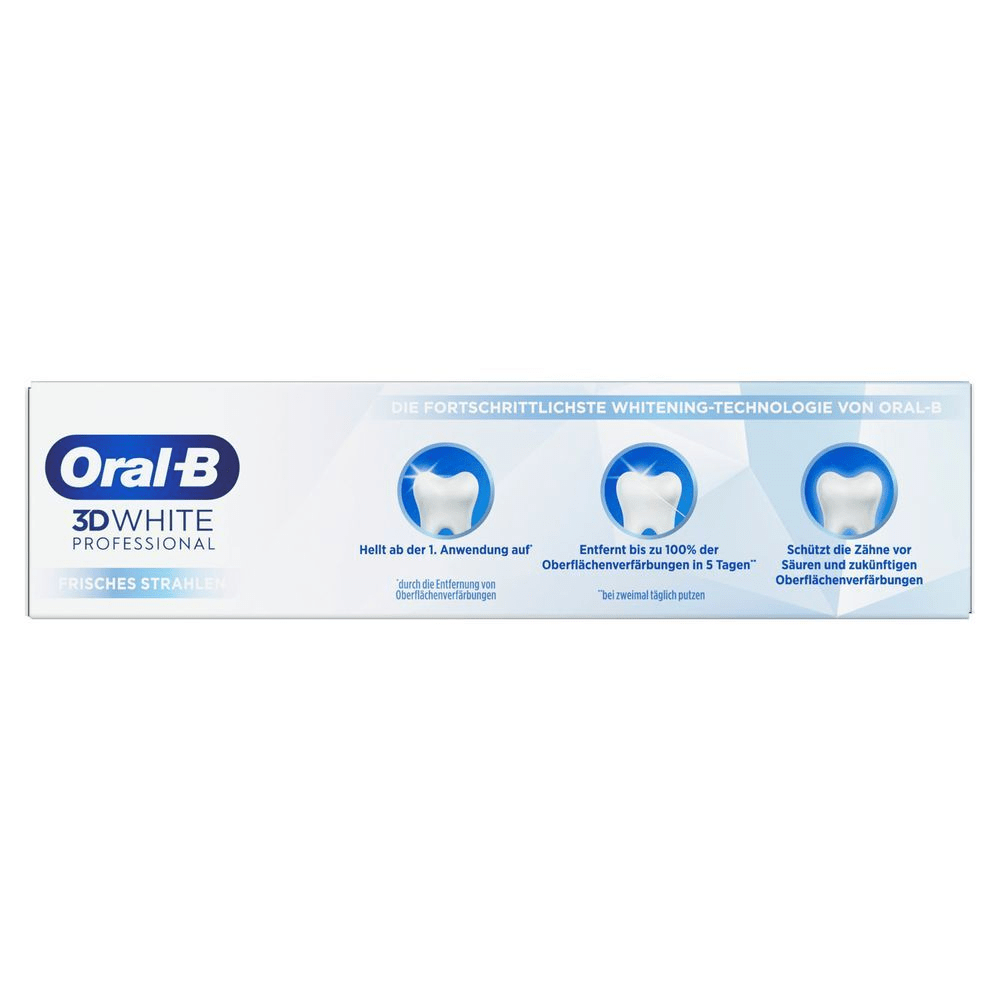 Bild: Oral-B 3D White Professional Express Whitening Zahnpasta 