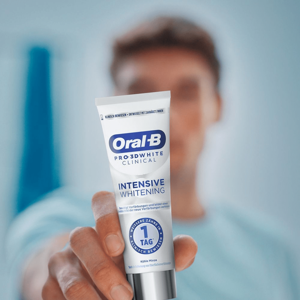 Bild: Oral-B Pro 3D White Clinical Intensive Whitening Zahnpasta 