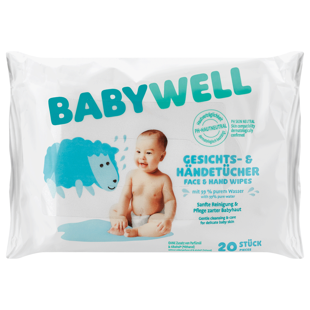 Bild: BABYWELL Gesichts- & Händetücher 
