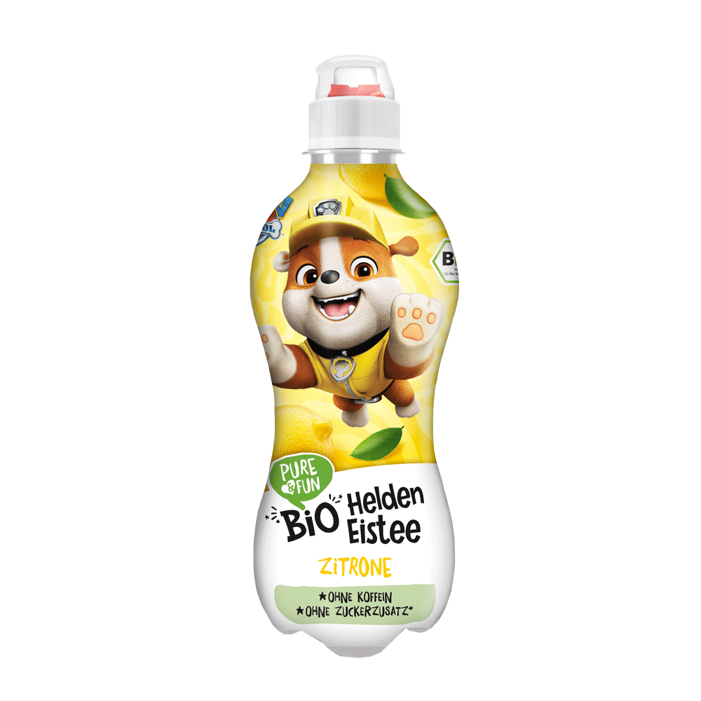 Bild: Pure & Fun Bio Helden Eistee Zitrone 