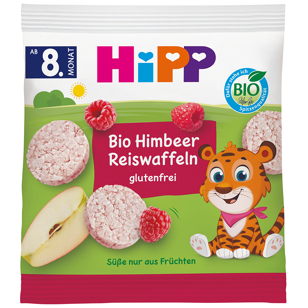 Bild: HiPP Bio Himbeer Reiswaffeln 