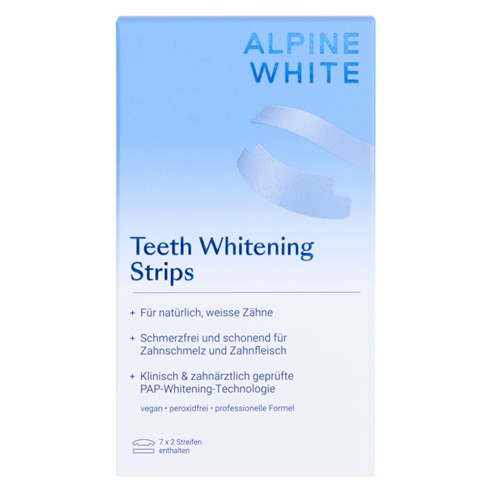 Bild: Alpine White Whitening Strips Zahnaufhellung 