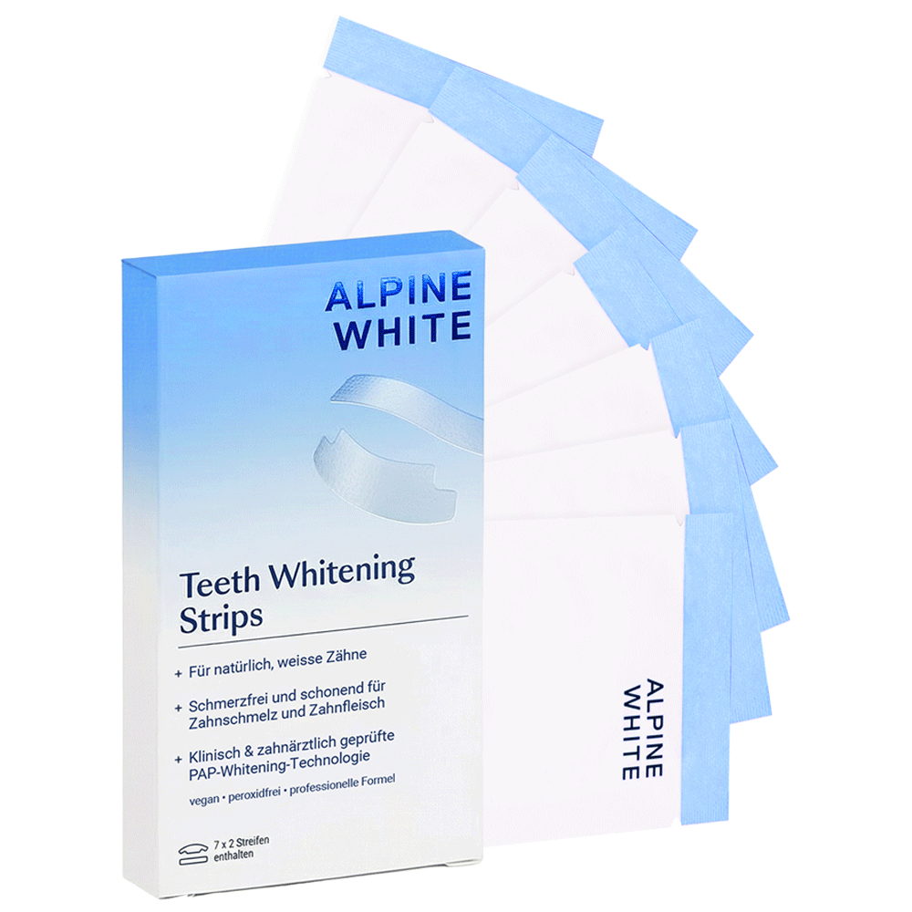 Bild: Alpine White Whitening Strips Zahnaufhellung 