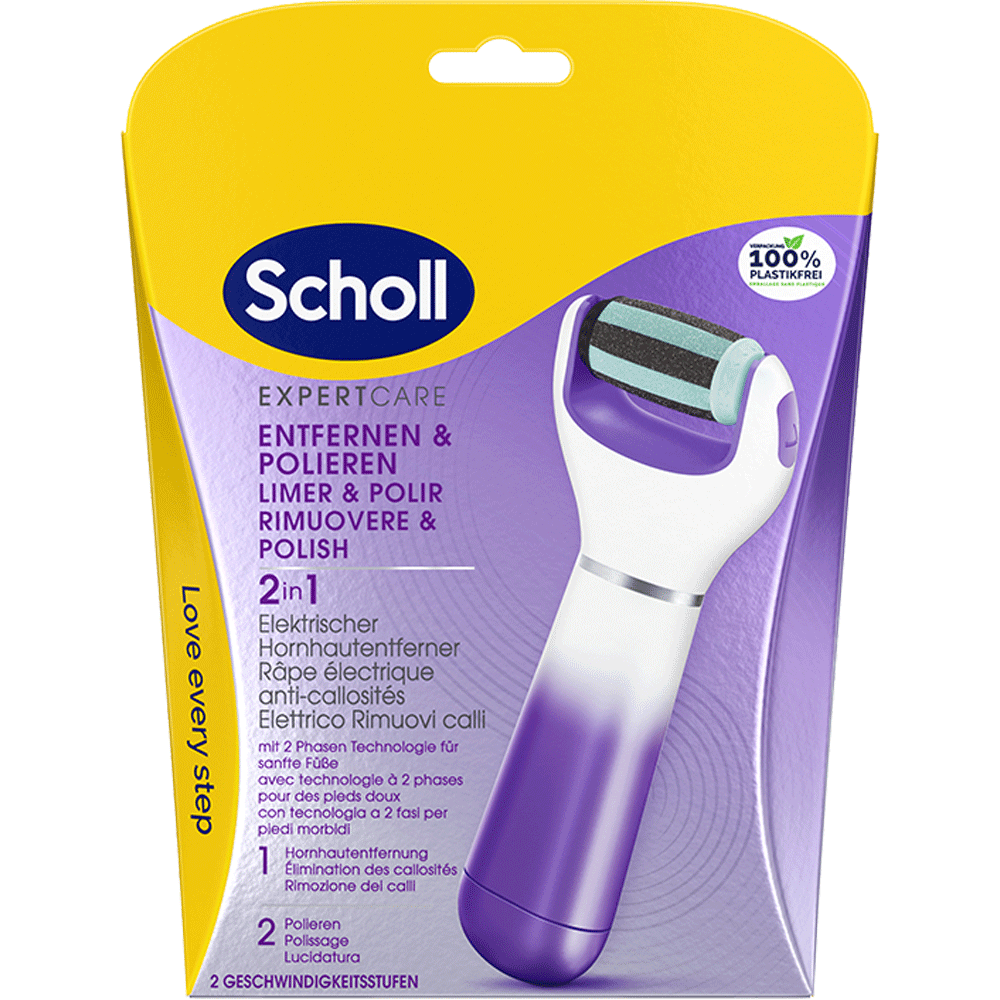 Bild: Scholl Expertcare 2in1 Elektrischer Hornhautentferner Entfernen und Polieren 