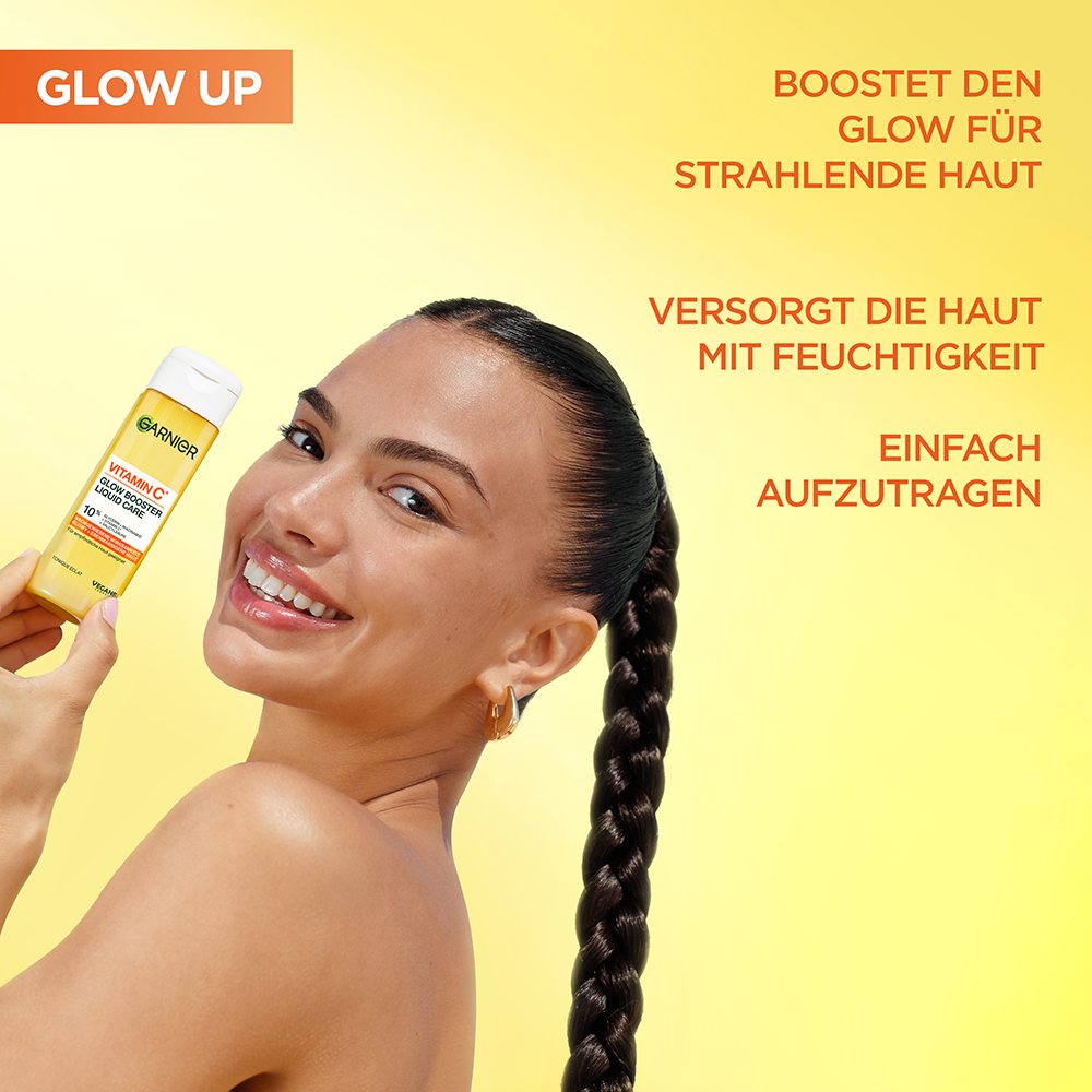 Bild: GARNIER Vitamin C* Glow Booster Liquid Care 