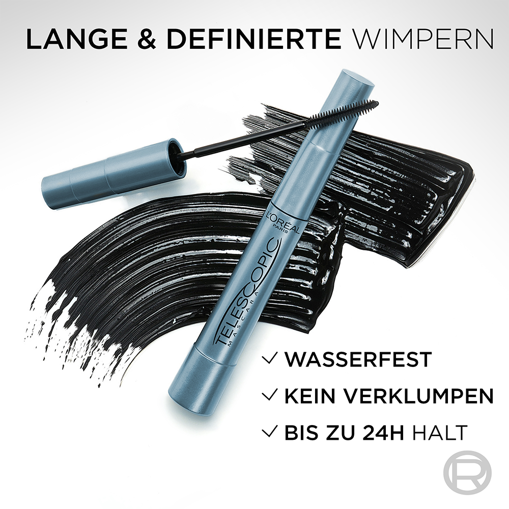 Bild: L'ORÉAL PARIS Telescopic Waterproof Mascara Schwarz