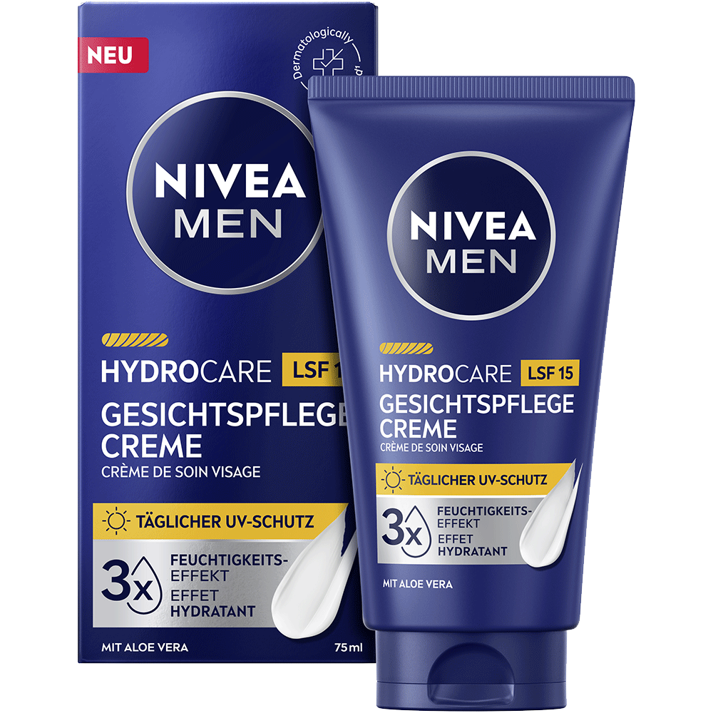 Bild: NIVEA MEN Gesichtspflege Creme Hydro Care LSF 15 